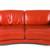 RED ITALIAN LEATHER SOFA 1 thumbnail