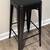 30" Black Metal Bar Stool, Modern Industrial Design Counter Seating 1 thumbnail