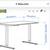 IKEA Trotten sit/stand standing desk white & keyboard tray 2 thumbnail