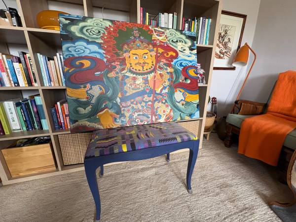 Large Tibetan Buddhist Guardian Print on Board 30x40 1