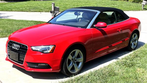 2013 Audi A5 Quattro Convertible Red 116k Miles Good Condition - $7,000 (Dublin)63478071316355122