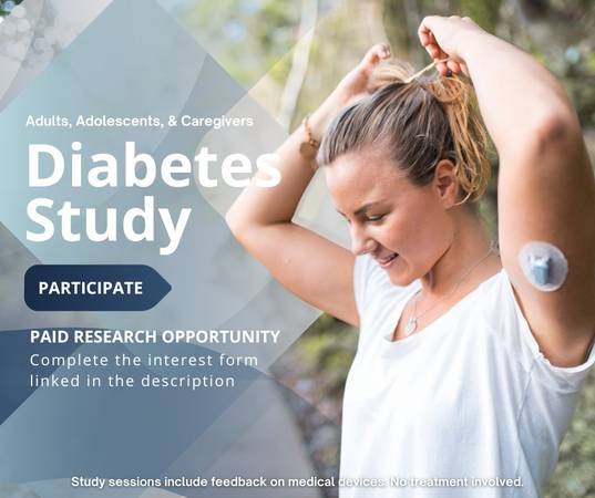 Individuals with Diabetes Needed for a Paid Study 1