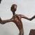 Brutalist Burn Bronze Orchestra Conductor Vintage Metal Statue MCM 13" 11 thumbnail