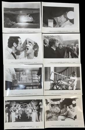 Vintage A Clockwork Orange 8 x 10 Tarjetas de Lobby 1972 Juego Completo de 24 Nuevas - $150 (Baldwin)63471464549377122