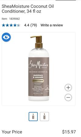 Shea Moisture Coconut Oil Conditioner 1