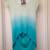 Young Fabulous Broke Tee Blue Ombre Hi Low Tunic Top Sz Small 3 thumbnail