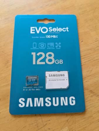 SAMSUNG EVO Select microSDMemory Card + Adapter, 128GB microSDXC 1