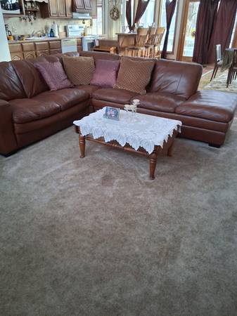 Leather sectional 1
