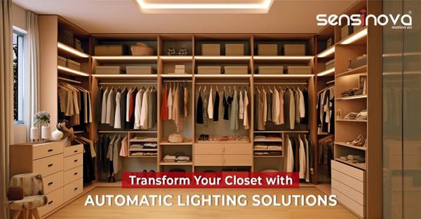 Automated Wardrobe Lighting: Modern Sensor Illumination | Sensinova 1