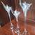 Vintage 1980's Hand Blown Elegant Glass Calla Lily Bud Vase Set of 3 6 thumbnail