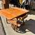 Wood drop leaf tea cart or kitchen or dining table 3 thumbnail
