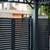 METAL Horizontal Slat FENCE PANEL Black 11 thumbnail