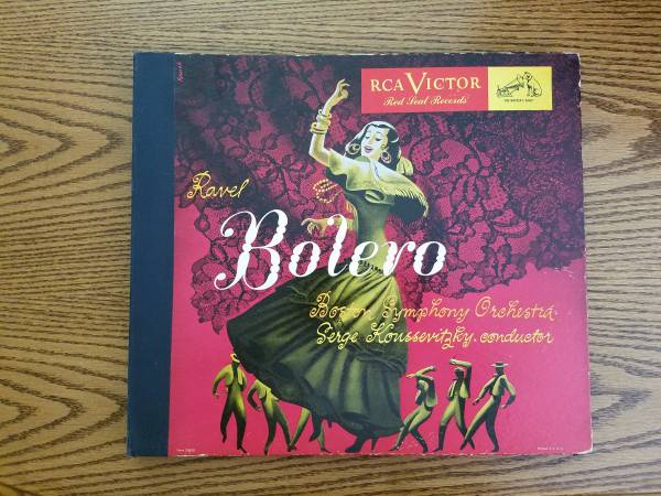 Ravel Bolero Boston Symphony Orchestra RCA Victor 78 rpm