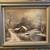 original signed Andre De Jong oil canvas painting winter cabin art 1 thumbnail