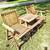 TEAK JACK AND JILL BENCH . 1 thumbnail