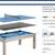 7' Pool Table, Ping Pong, Dining Table - Blue Felt 2 thumbnail