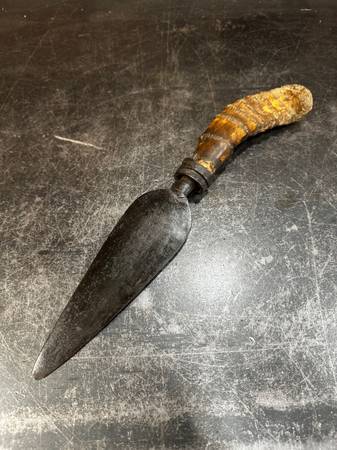 Old 19th C Moro barung barong sword Dagger Bamboo Handle Asian Phillip 1