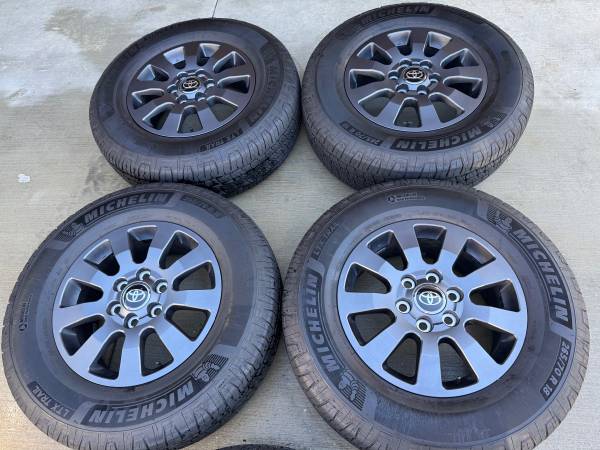 2024 Landcruiser 18” wheels and tires Michelin LTX Trail 265/70/18. 1