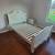 Lea Elite Solid Wood Full Sleigh Bed Frame (Vintage White) 1 thumbnail