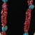 Red and Turquoise Beaded Necklace 2 thumbnail