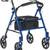 Drive Medical 10257BL-1 4 Wheel Rollator Walker With Seat 3 thumbnail