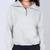 ODODOS Half-Zip Hoodies Women Pullover LARGE WHITE 1 thumbnail