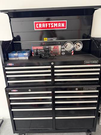 CRAFTSMAN 52” 2-Piece Tool Chest & Rolling Cabinet – Like New 1