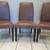 SALE!! Leather Chair Solid wood Seat Office Table Brown Parson Chairs 3 thumbnail