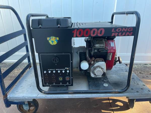 Katolight 10,000-Watt Generator with Easy-Rolling Industrial Utility C 1