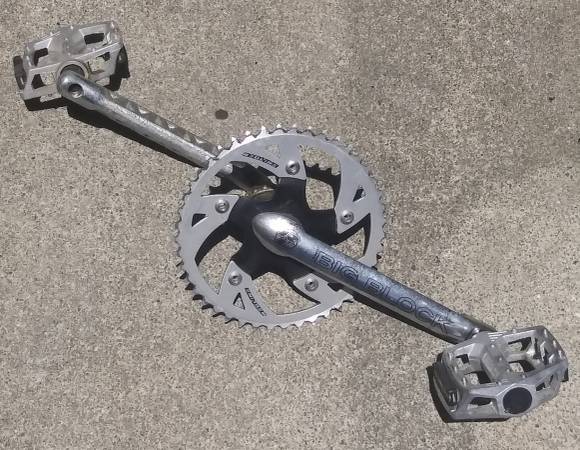 Redline Crank, Chainring and Pedals 1