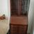 Antique Secretary Desk w/ Glass Hutch - Drop-Front, Serpentine Drawers 2 thumbnail