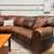 GENUINE TOP-GRAIN CURVED LEATHER SECTIONAL SOFA(DELIVERY AVAILABLE) 4 thumbnail
