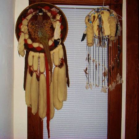 2 Dream Catchers Pheasant & Rabbit Hunting Mandela or Mandala 1