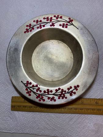 White Barn Silver Candle Tray 1