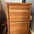 Solid Oak L-Shaped Desk & Matching Filing Cabinet 2 thumbnail