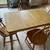 SOLID WOOD KITCHEN TABLE AND FOUR WOODEN CHAIRS -EUC 2 thumbnail