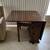 Drop Leaf Antique Table w 2 Drawers & 2 Doors 4 thumbnail