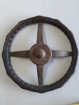 Antique W.P. Seng Wood Locking Steering Wheel, 1920s, Ford Model T & A 1