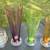 Colorful Glass Candle Holder/Vase Set 4 thumbnail