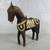 Horse Folk Art Hand Crafted & Brass Accents Vtg. Wood  Sculpture 15" 1 thumbnail