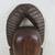 Vintage African Hand Carved Wooden Tribal Mask Wall Art 18 " Height 2 thumbnail