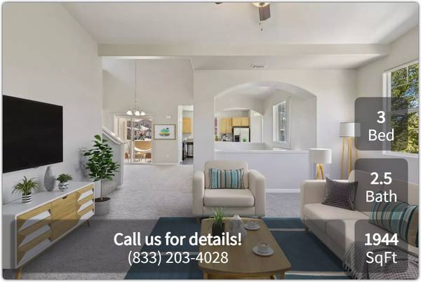 $2,597 / 3br - 1944ft2 - Cómodo de 3 habitaciones, 2.5 baños, ¡ubicación privilegiada! (Sparks)63682219067523121