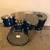 Vintage Rogers Holiday Blue 4 pc. Drum Set 1 thumbnail
