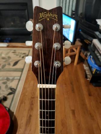 Washburn DC60E 24 Fret Acoustic Electric Guitar 80's