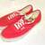 Classic Lace Up Red Off the Wall Vans Shoes Size 12 1 thumbnail