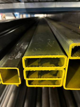 3 - 24' long Steel Rectangle Tubes 3" x 1" x 11 gauge 1