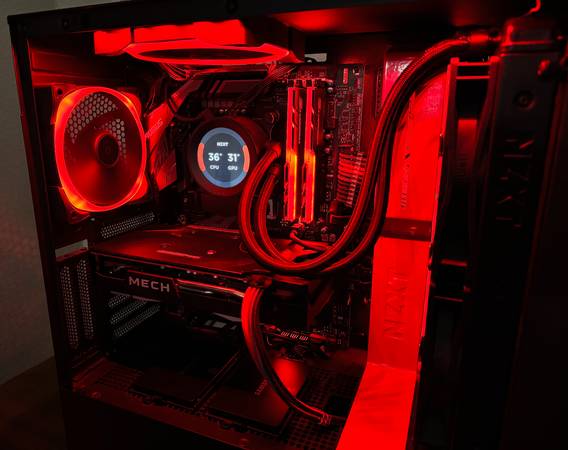 Custom Gaming PC i7-9700K / RX 6650 XT / 16GB RGB / 2x500GB SSD 1