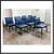 Carl Hansen & Søn Embrace Collection Blue Leather Dining Chairs, Set 4 thumbnail