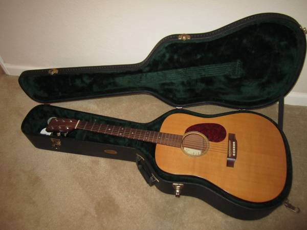 Martin DM Dreadnought Acoustic Guitar with Case and Strings 1