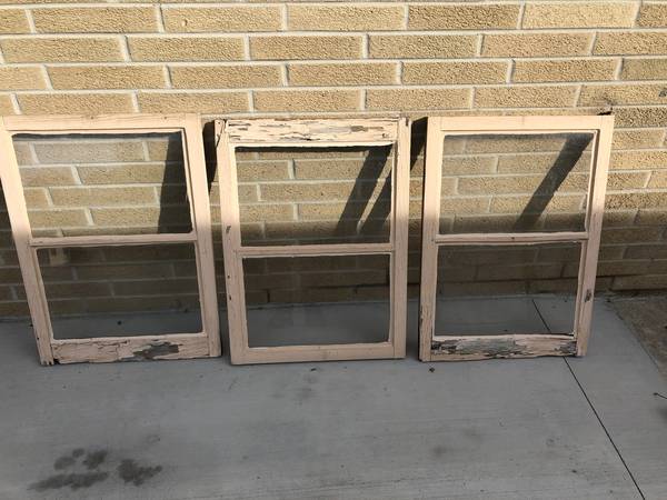 Vintage wood window frames 1